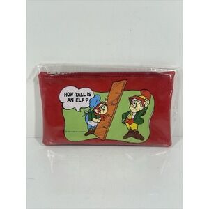 Vintage Keebler Pencil Bag School Pouch Ruler Eraser NOS Rare Elf Snacks